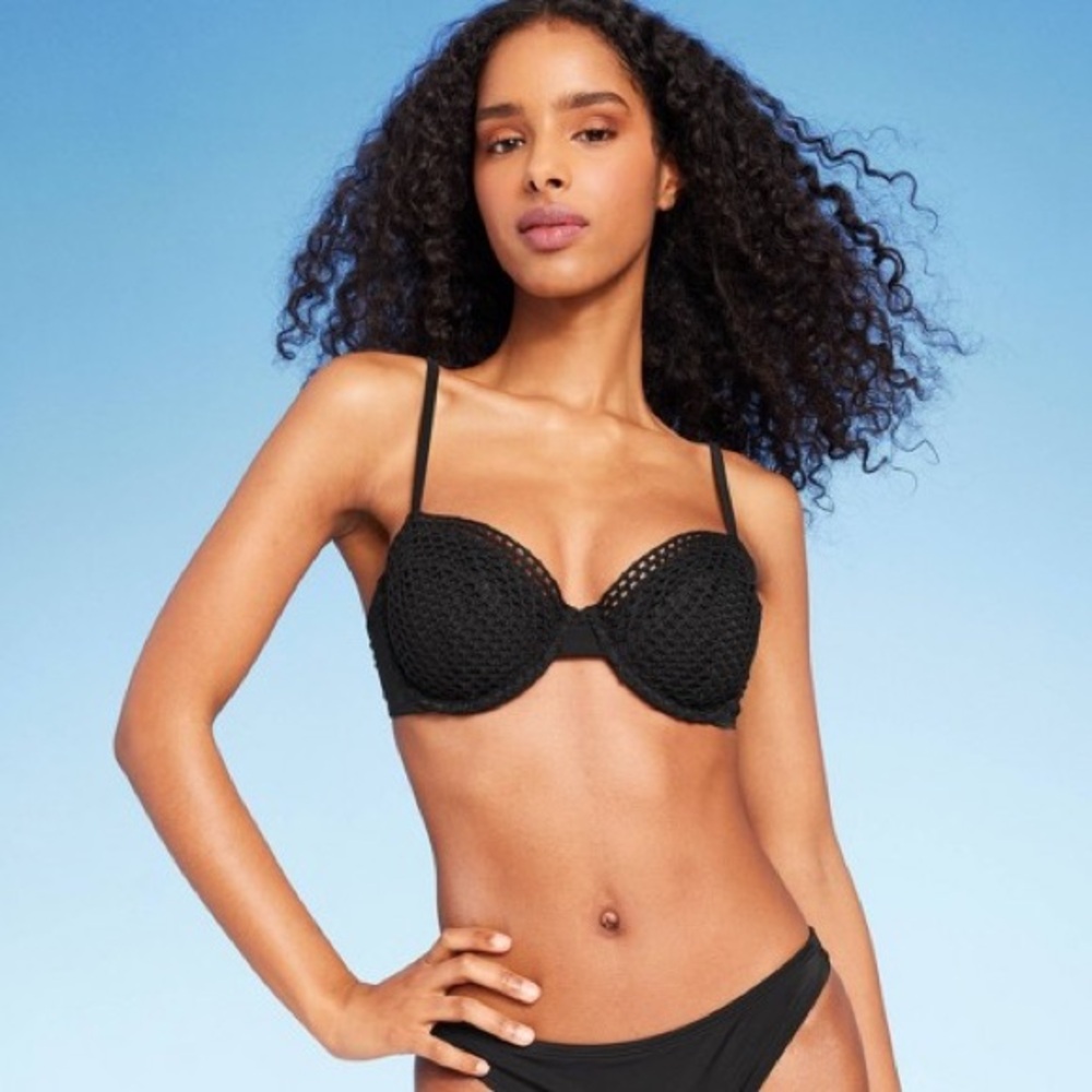 Shade & Shore Crochet Underwire Bikini Top